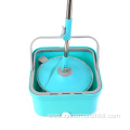 Square Spin Mop Bucket Set with Wringer(2 refills)